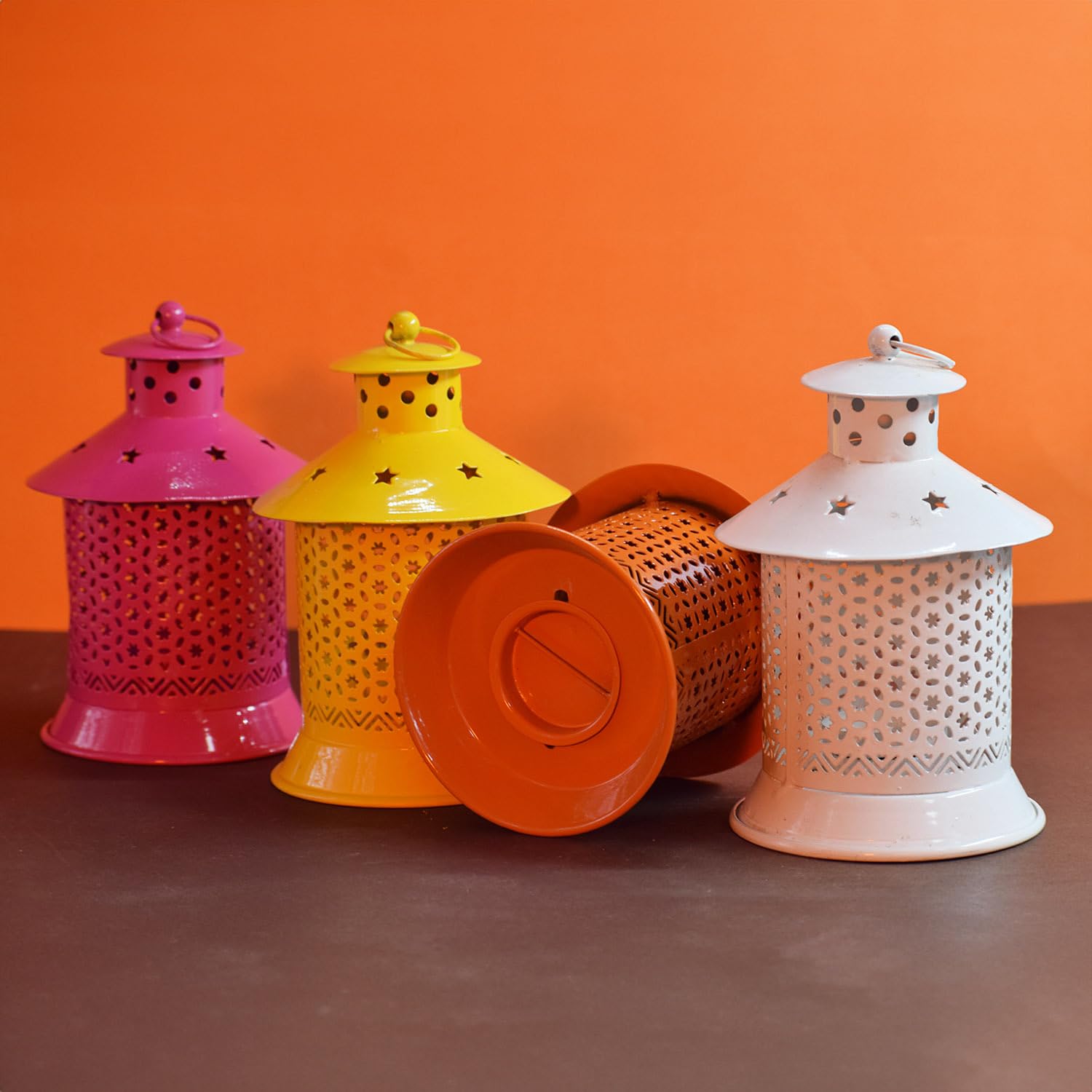 Tea Light Candle Holder Hanging Lantern