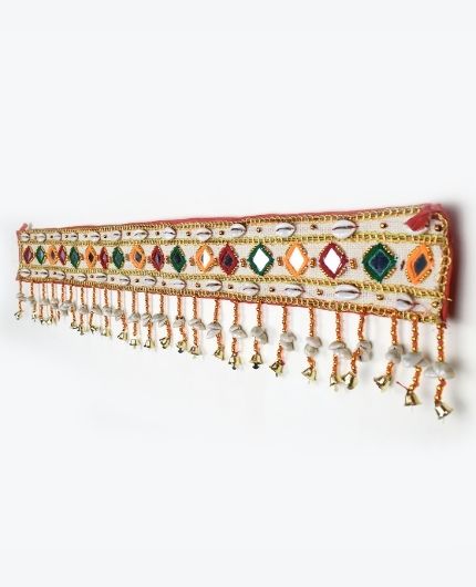 Traditional Multi Zula Pearl Plastic Beads Toran for Festival