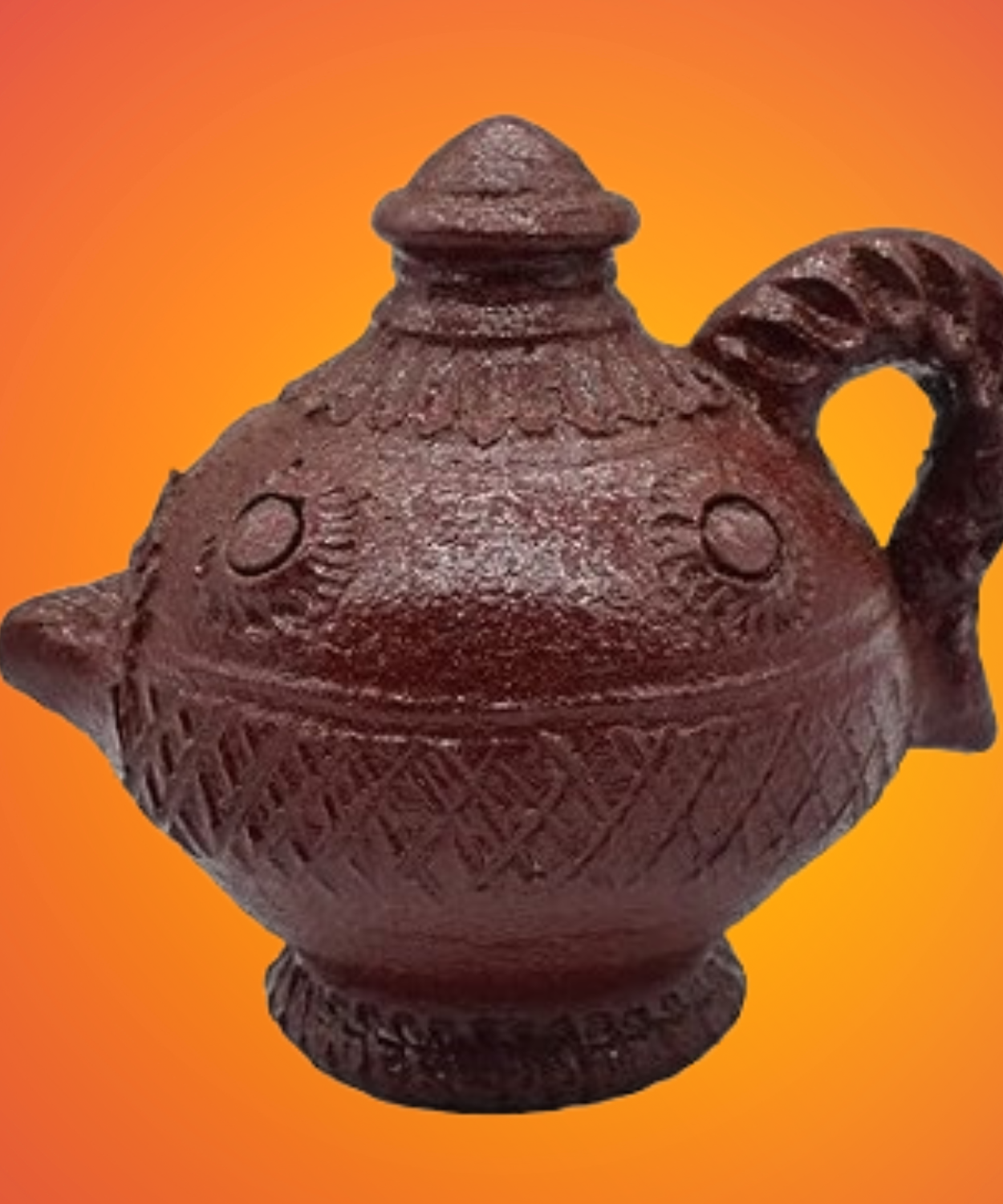 Terracotta Magic Diya| Handmade Brown Mud Diya for Diwali Decoration