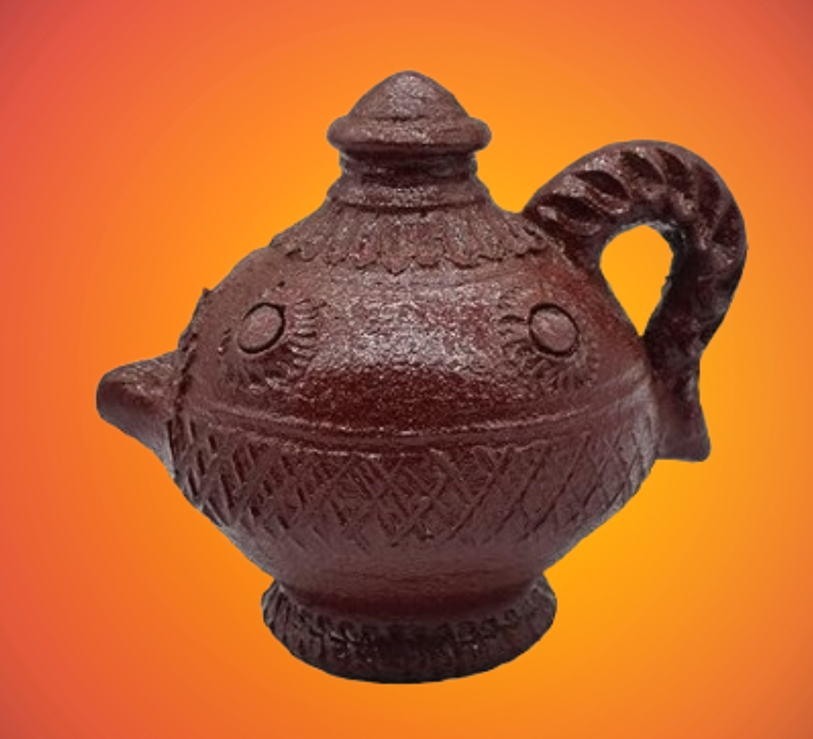 Terracotta Magic Diya| Handmade Brown Mud Diya for Diwali Decoration