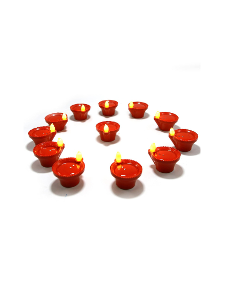Led Diyas with Water Sensor Pack of 12