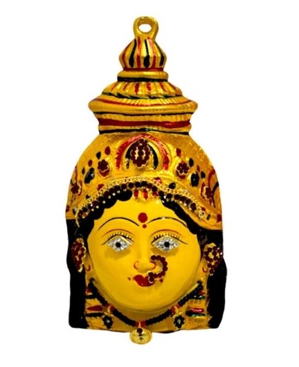 Varamahalakshmi Idol Gold and Voilet Saree