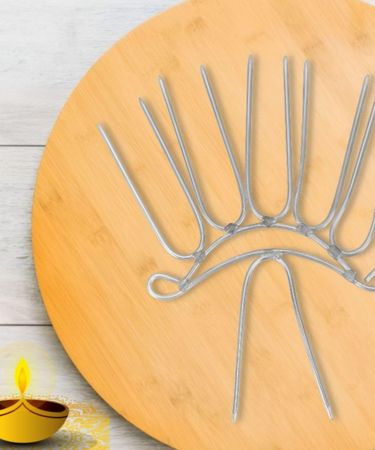 Varalakshmi Pooja Kalasam Decoration Sticks Combo - Lakshmi Pooja Kalasam Flower Stand Stick