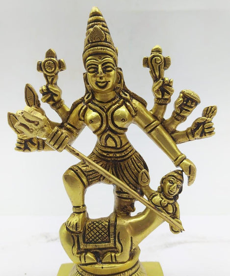 Brass mahisura mardini puja and home decor