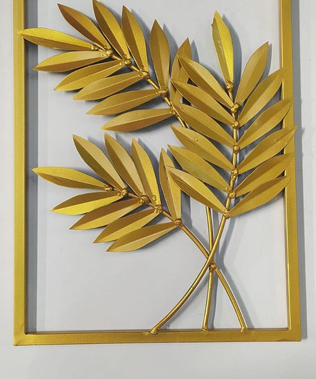 Gold -toned wall decor tree branch leaf
