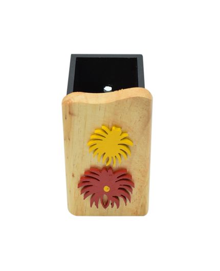 Wooden Desk Pen Stand  for Office