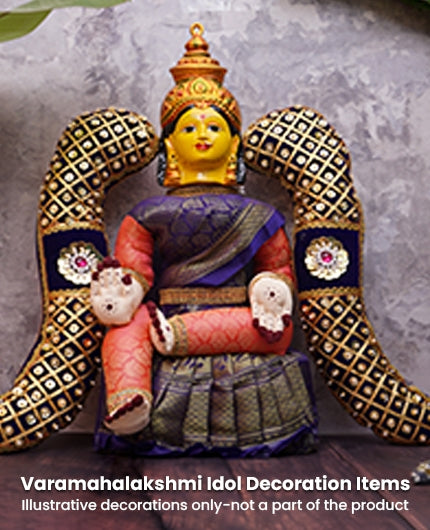 Varalakshmi Violet Vagamalai Shoulder Decoration