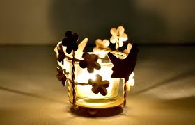 Bird Shadow Candle Holder with Glass