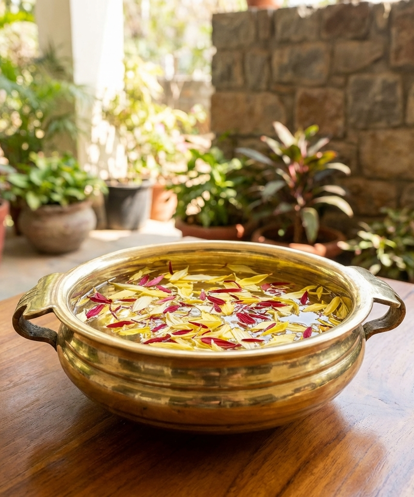 Brass Urli traditional Bowl for Home Decor