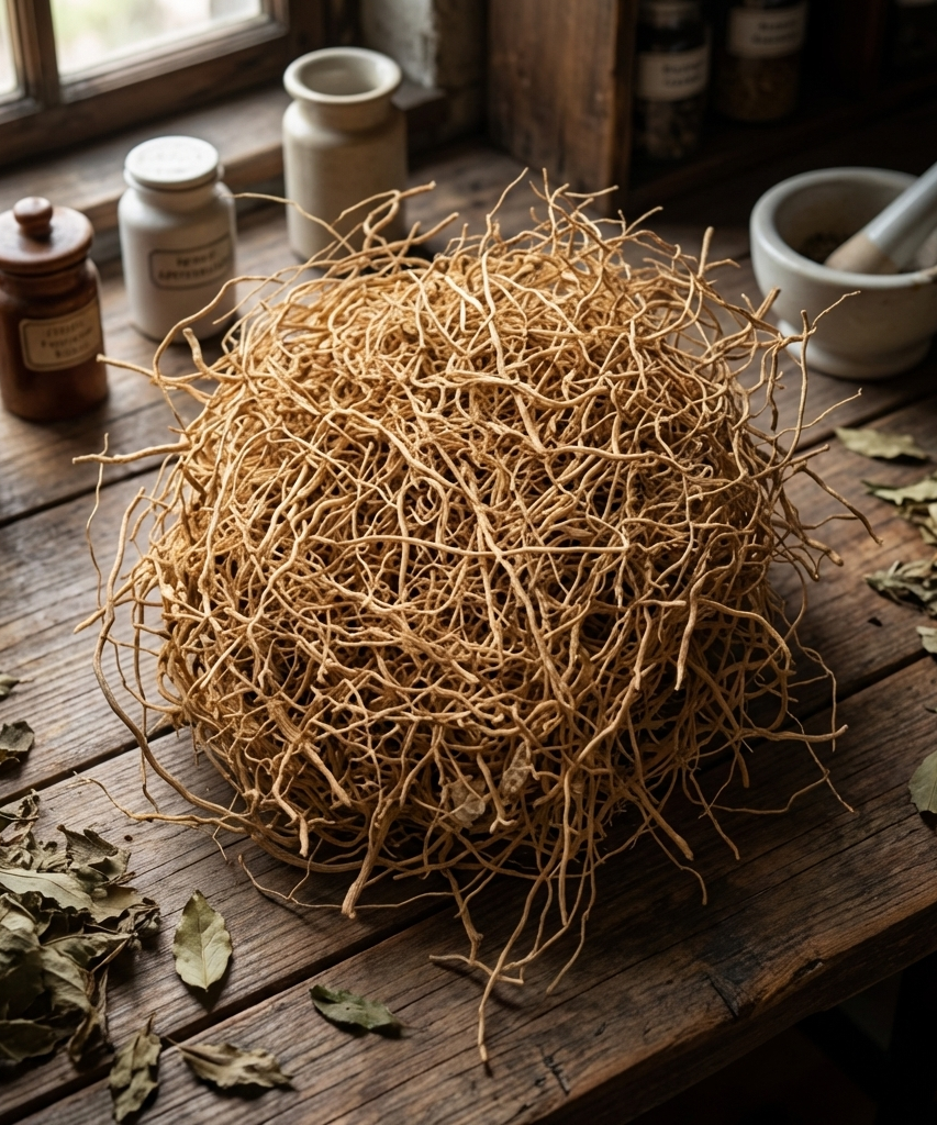 Vetiver Lavancha Roots/Khus Khus Grass for Puja and Havan (100 GRAM)