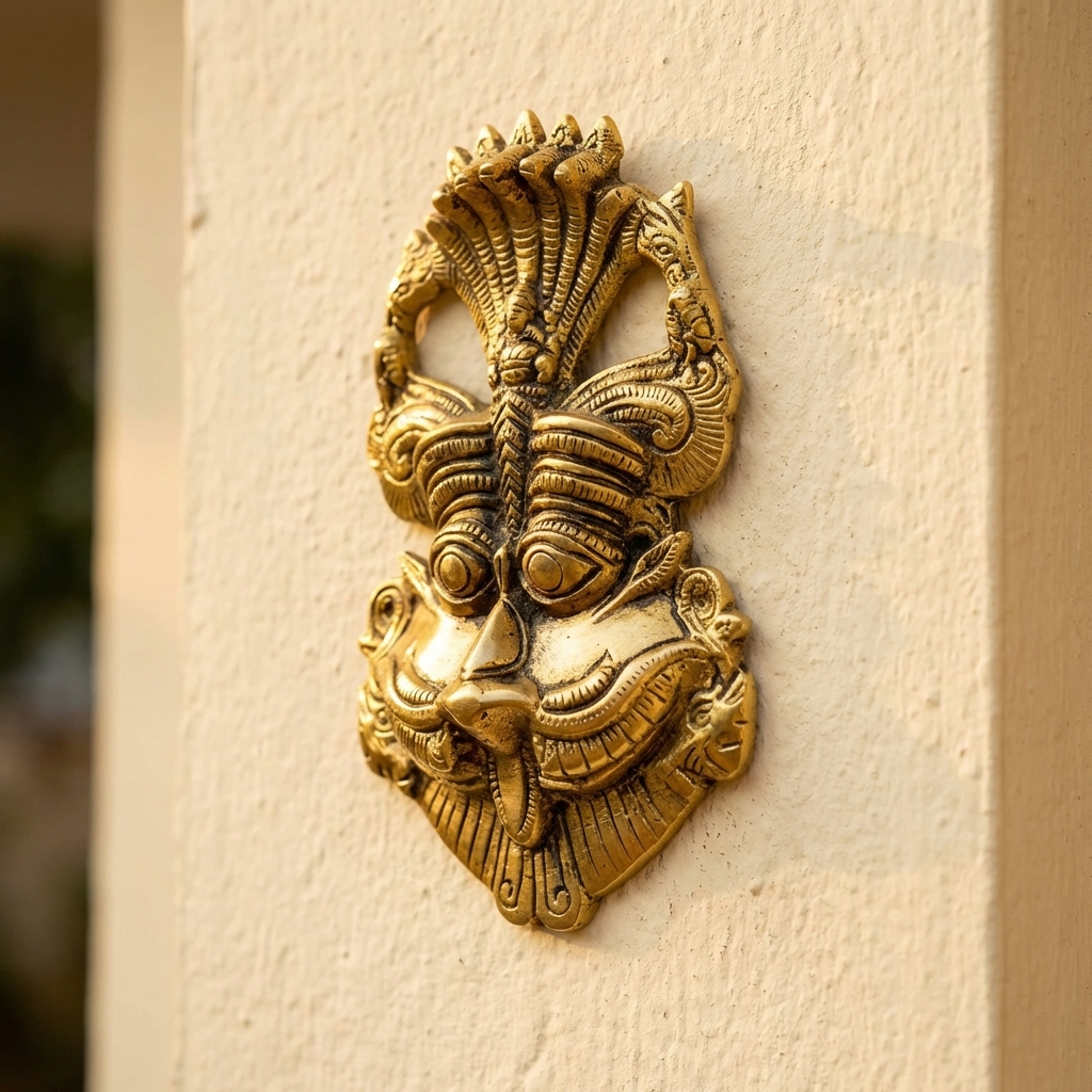 Metal Kirtimukha Wall Hanging for Home Entrance & Door Vastu Online