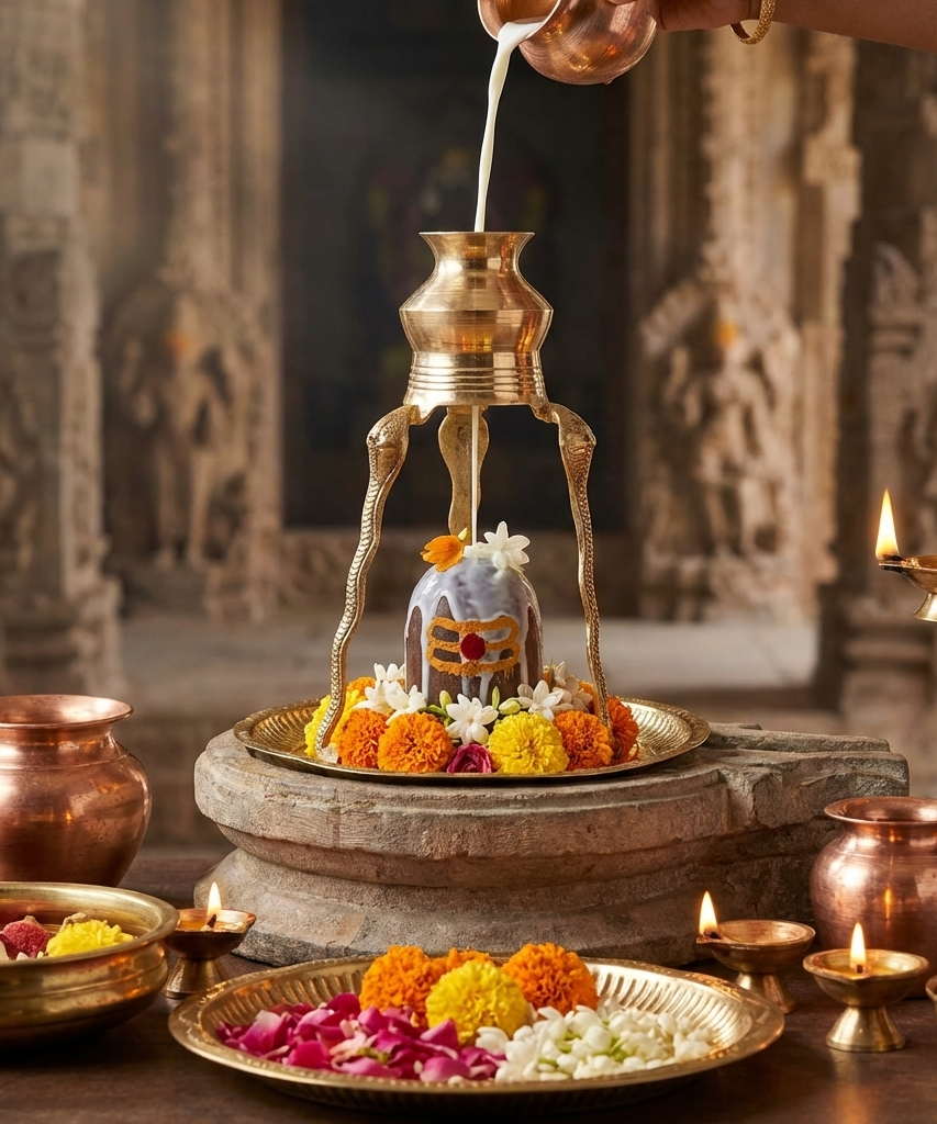 Shivalingam Abhishekam Set (Small)