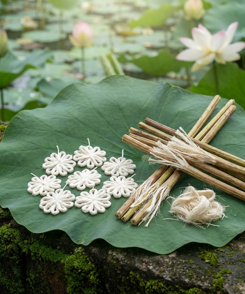Lakshmi Tamara Vattulu/Thamarai Thiri/Lotus Kamal Steam Wicks for Puja (Pack of 10)