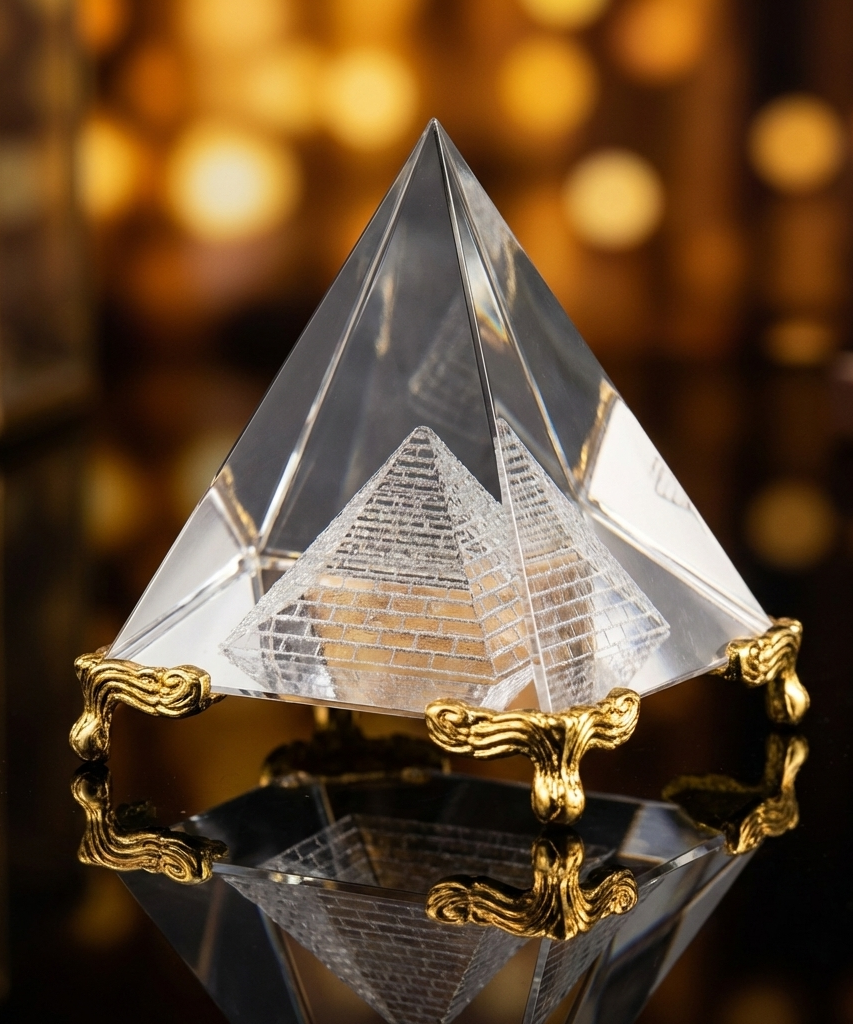 Feng Shui Crystal Pyramid For Positive Energy