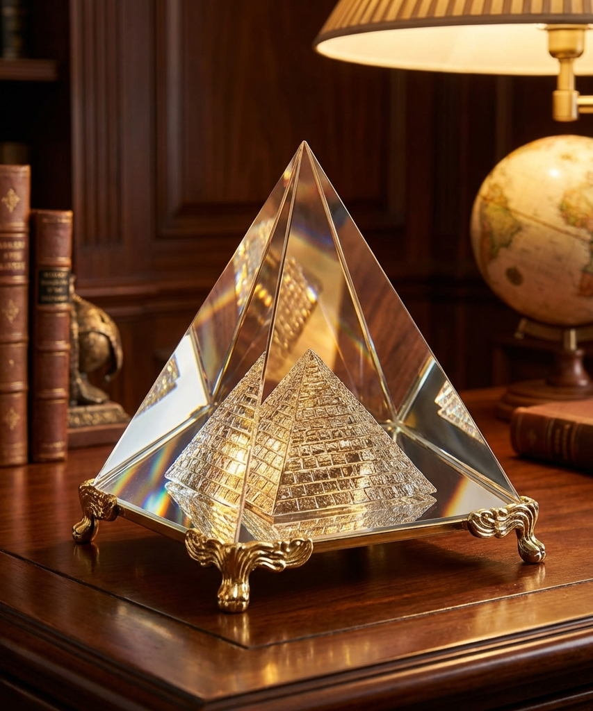 Feng Shui Crystal Pyramid For Positive Energy