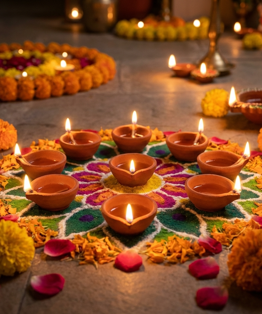 Clay Diya| Diwali Decoration Items for Home Decor (2 Inch,50 pcs).