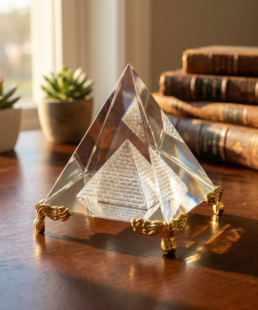 Feng Shui Crystal Pyramid For Positive Energy