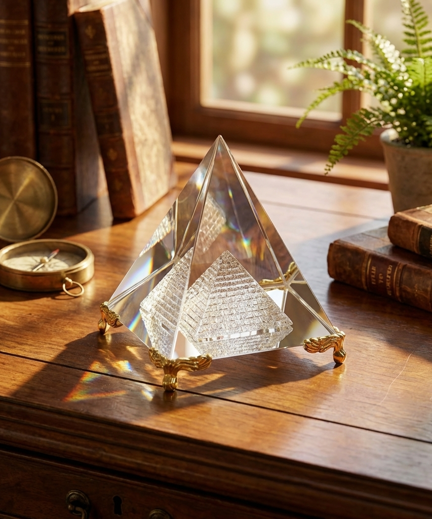 Feng Shui Crystal Pyramid For Positive Energy