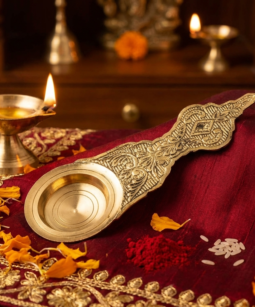 Camphor Aarti Stand 8 Inches