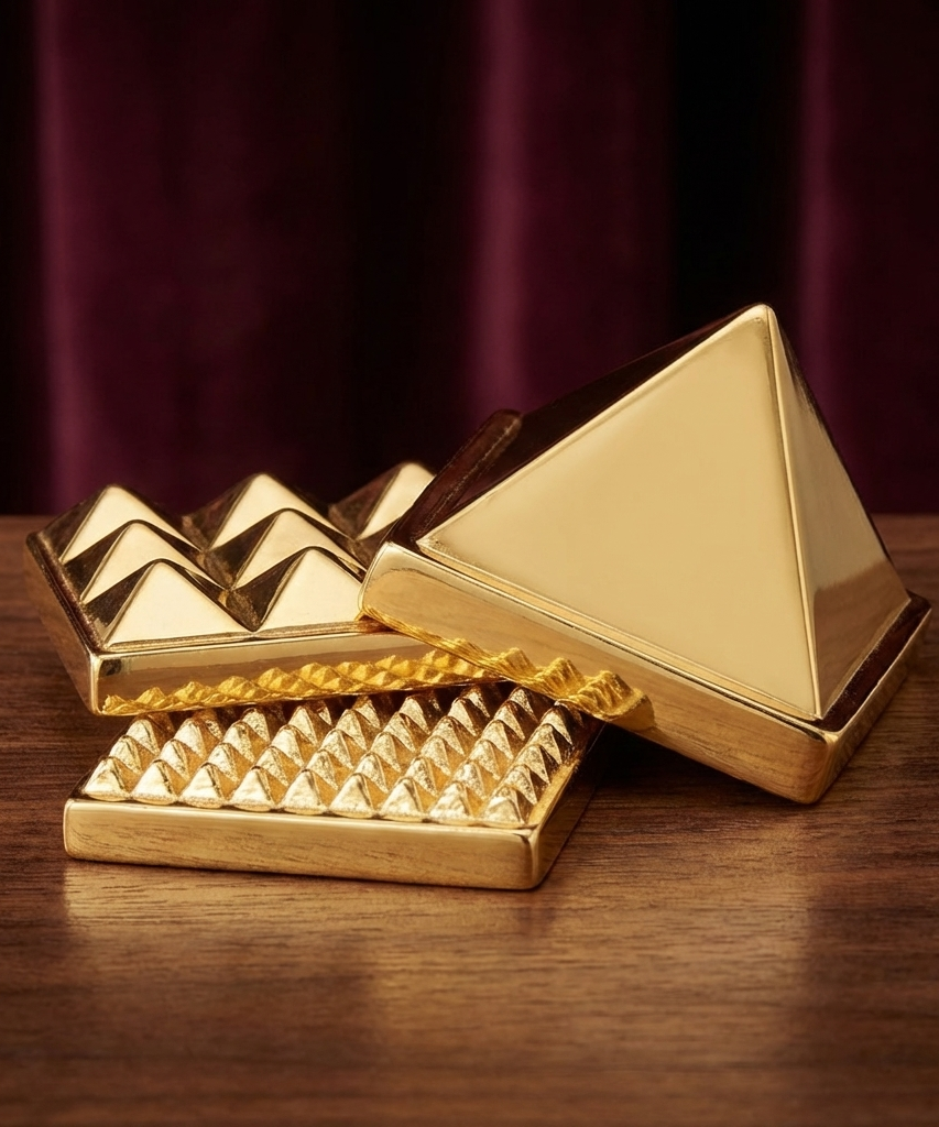 Brass Vastu Pyramid for Home | Main Door, Kitchen & Wealth Energy