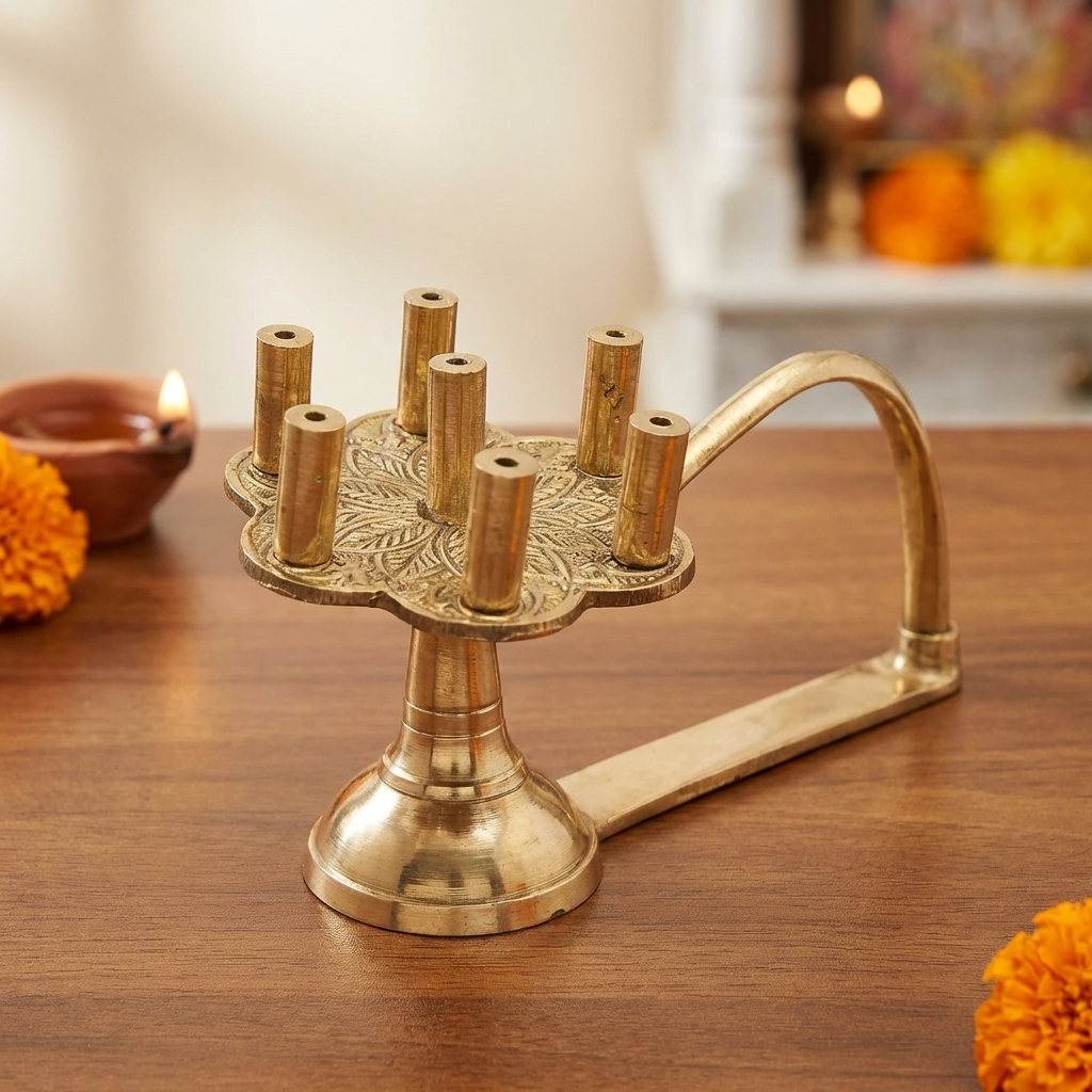 Brass Incense Stick Holder Stand