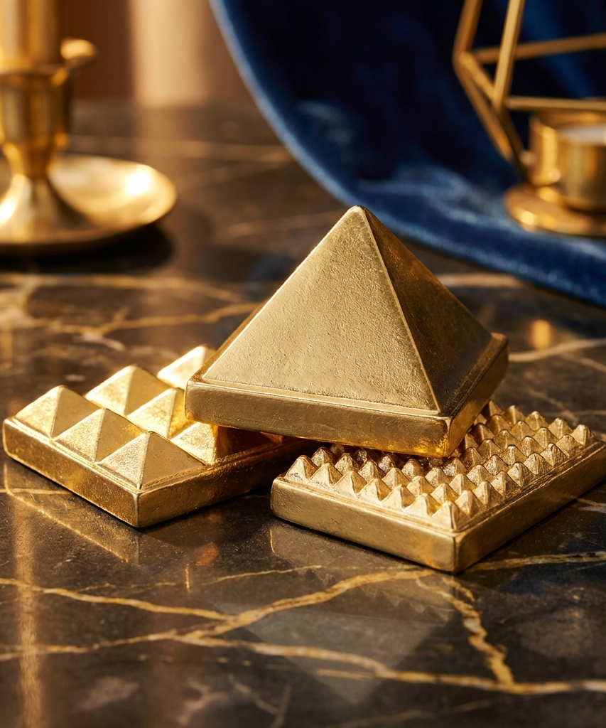 Brass Vastu Pyramid for Home | Main Door, Kitchen & Wealth Energy
