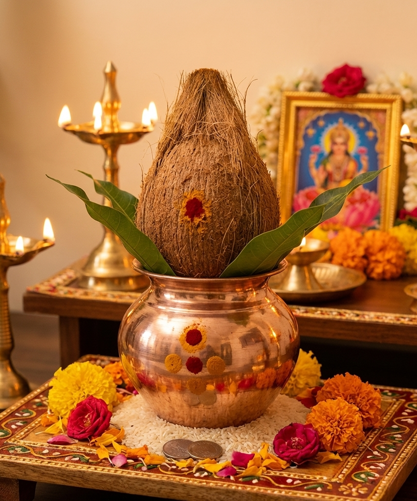 Copper Lota 500 ml & Copper Kalash for Pooja | Pure Copper Puja Lota Online