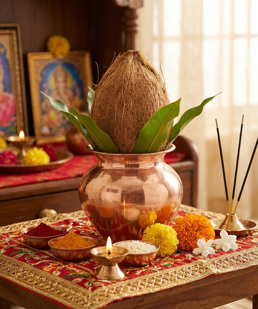 Copper Lota 500 ml & Copper Kalash for Pooja | Pure Copper Puja Lota Online