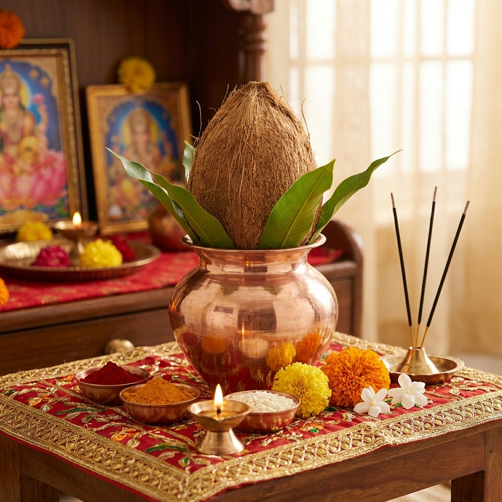 Copper Lota 500 ml & Copper Kalash for Pooja | Pure Copper Puja Lota Online