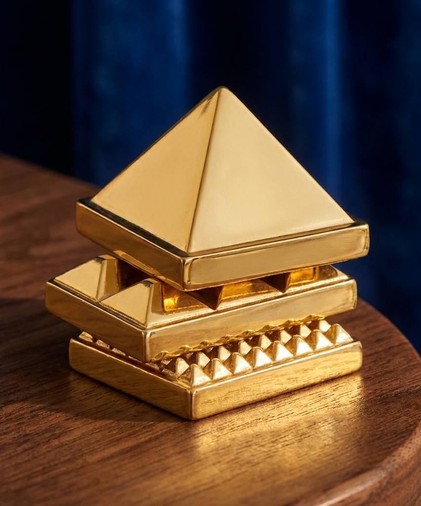 Brass Vastu Pyramid for Home | Main Door, Kitchen & Wealth Energy