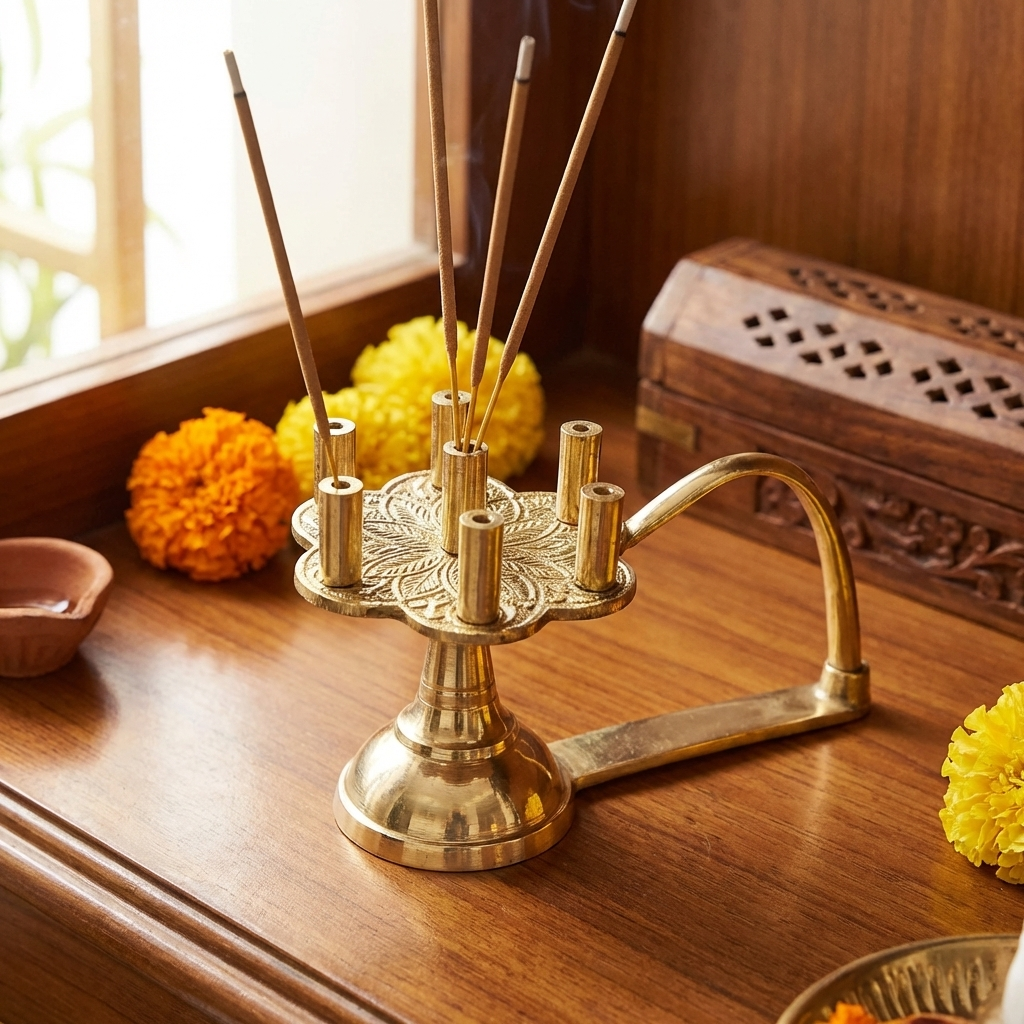 Brass Incense Stick Holder Stand