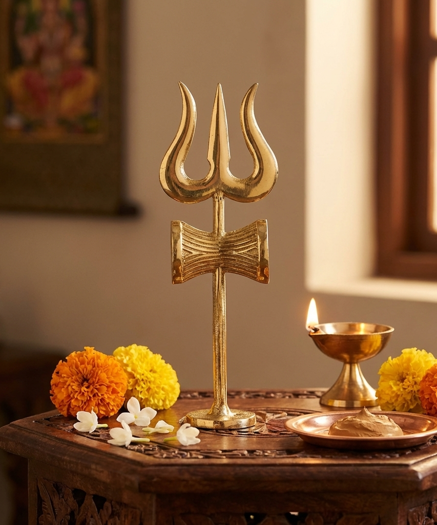 Damru Trishul with Stand