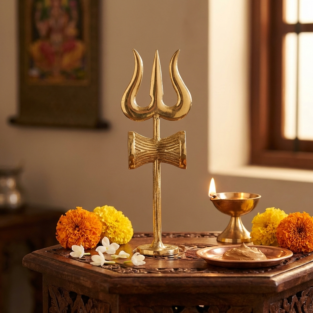 Damru Trishul with Stand