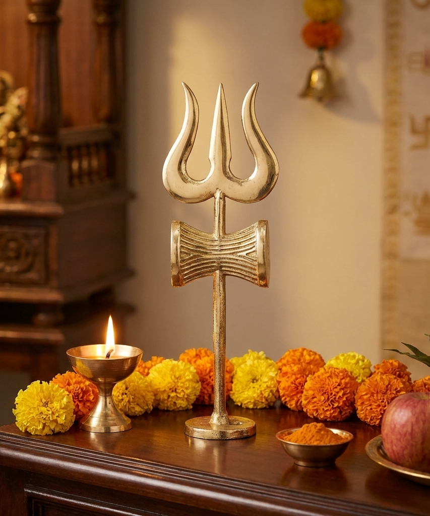 Damru Trishul with Stand