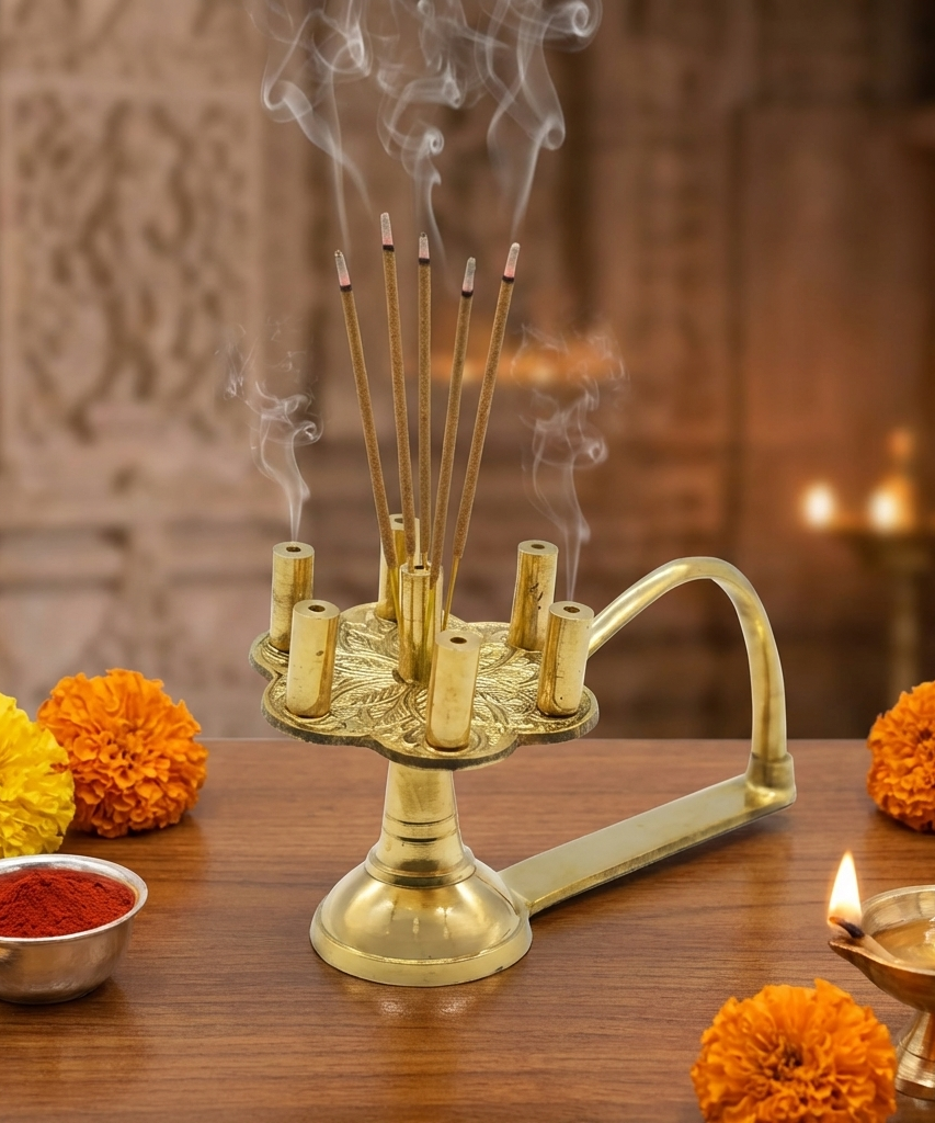 Brass Incense Stick Holder Stand