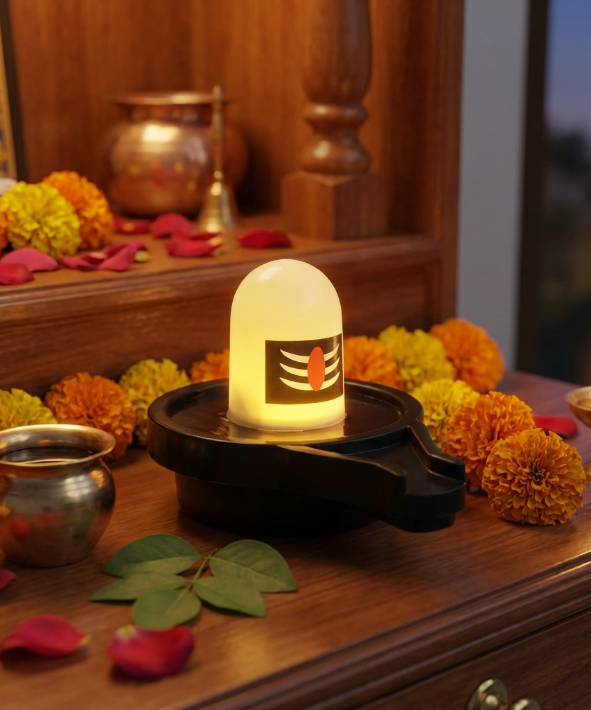 Water Sensor Shivling Smokeless Sensor ,Led Light for Indoor and Outdoor