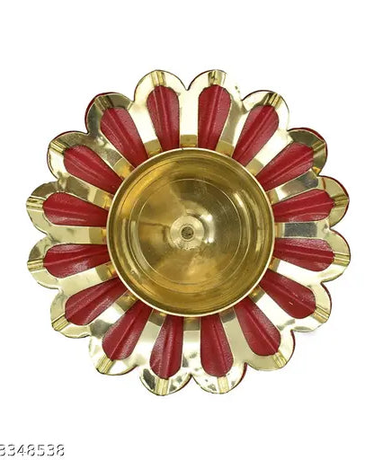 Lotus Brass Diya for Diwali Decoration
