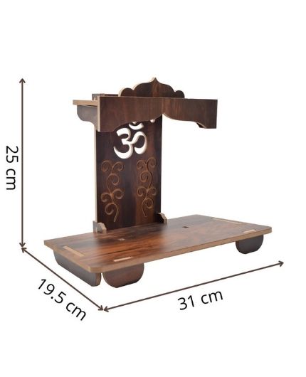 Wooden Pooja Mandir Home Temple Stand for Home Office