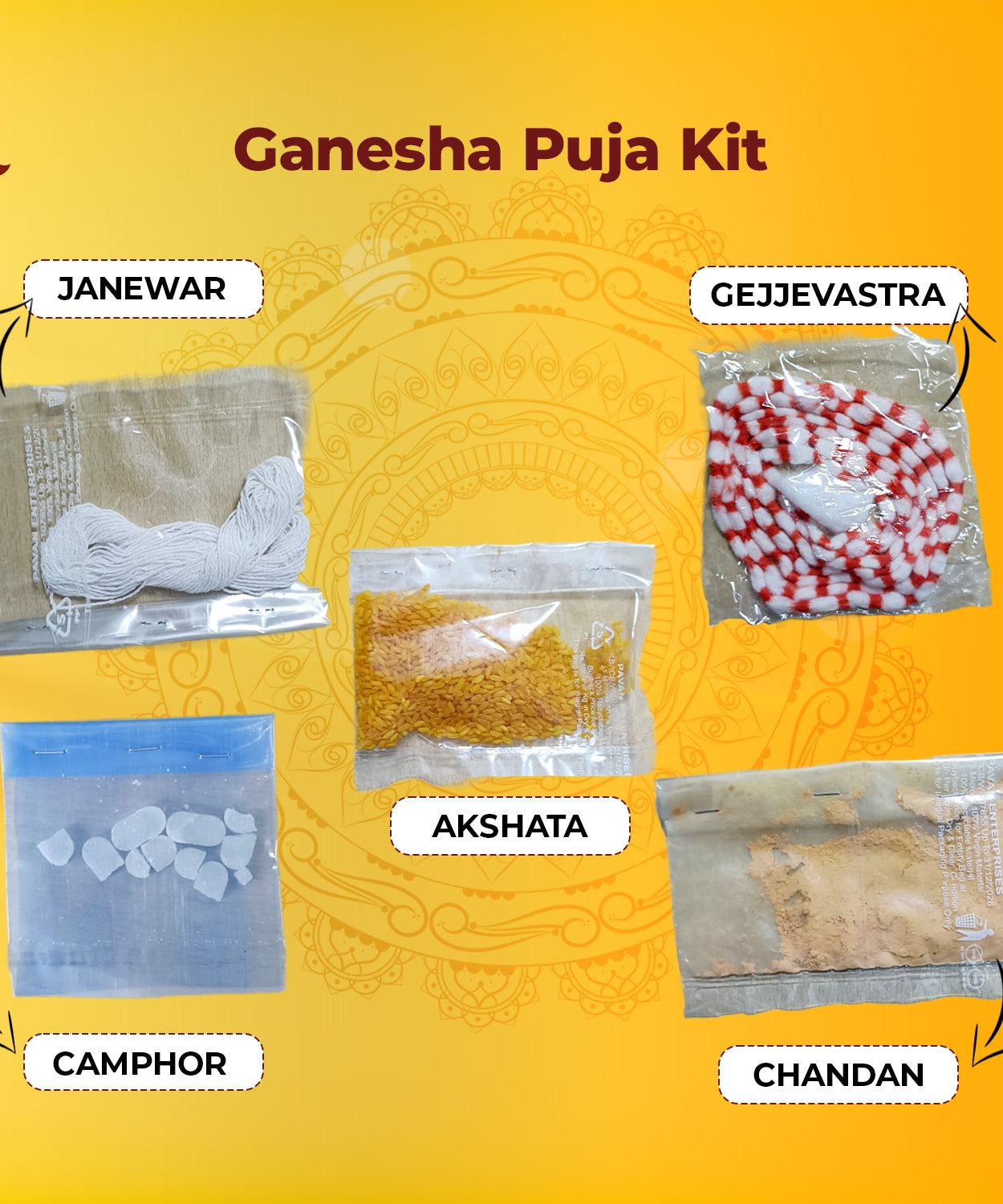Ganesh Chaturthi Pooja Kit with Items Puja Samagri