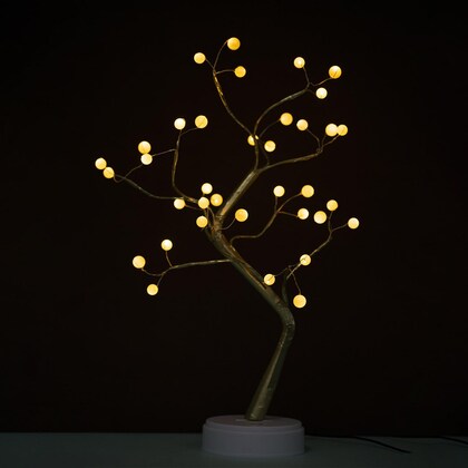USB Decorative Led Shimmer Tree Desk Lamp