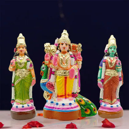Murugan Family Set Dussehra Dolls
