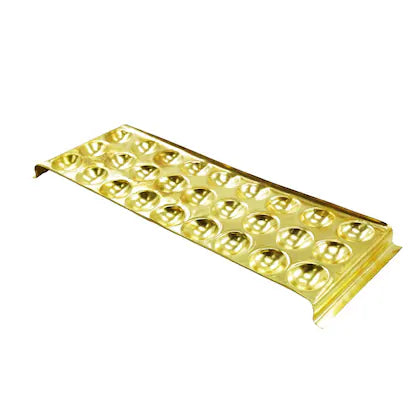 Rectangle Design Brass Ghee Diya Holder