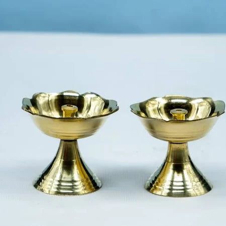 Brass Diya Oil Lamp for Home Temple
