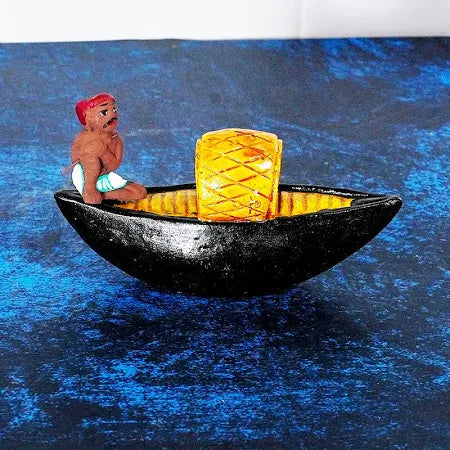 Traditional Boat Man Golu Doll For Navrathri