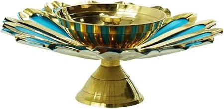 Lotus Brass Diya for Diwali Decoration
