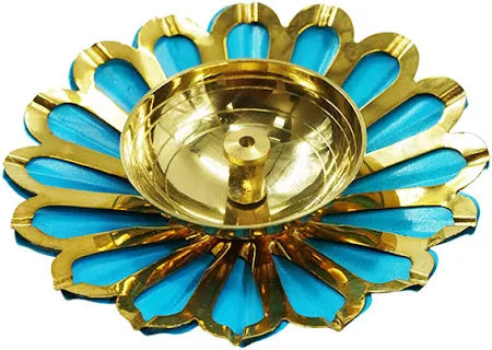 Lotus Brass Diya for Diwali Decoration