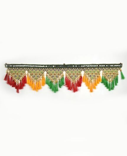 Embroidery Glass Work Traditional Door Hanging