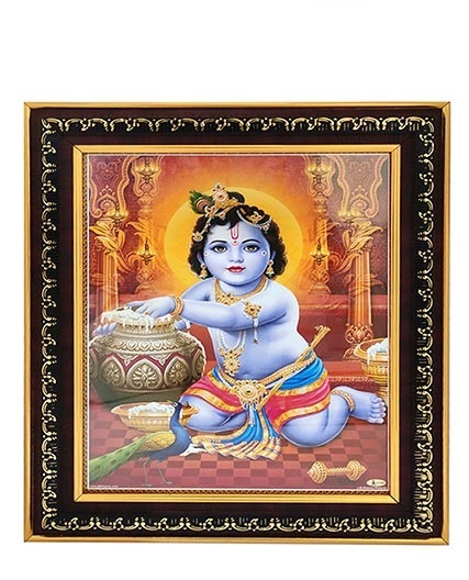 Jay Shri Bal Krishna Photo Frame » Puja N Pujari - Book Pandit for Puja ...