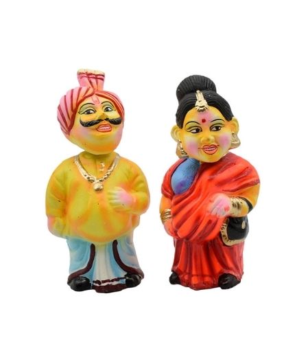 Modern Thatha Patti Clay Golu Dolls Set for Dasara - Puja N Pujari ...