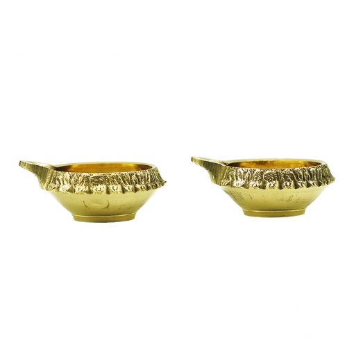 Kubera Gold Brass Diya (Set of 2) - Image 3